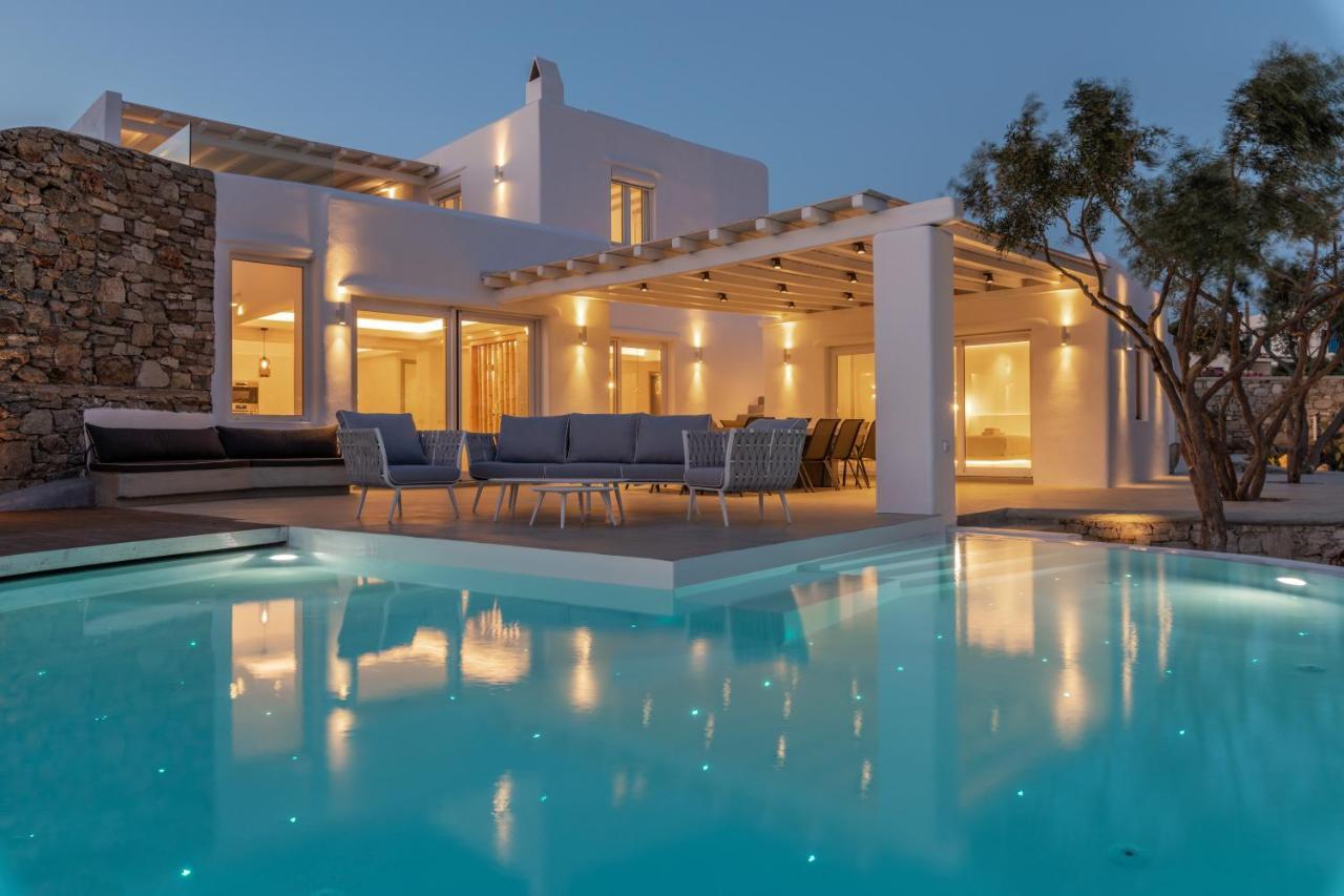 Villa In Mykonos - 6 Bedroom - 1Km From Mykonos Town - Infinity Pool - Sunset View Eksteriør bilde